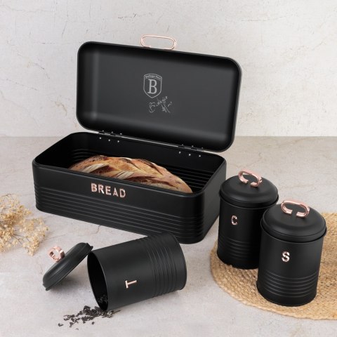Chlebak z 3 pojemnikami Black rose BH-6753 | OUTLET