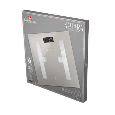 Cyfrowa Waga łazienkowa z analizą składu ciała BerlingerHaus BH-9755 Sahara Collection
