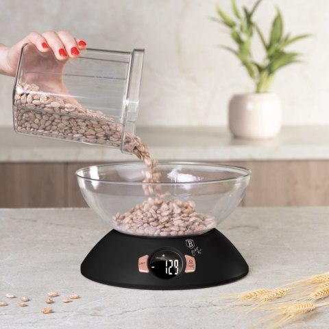 Elektroniczna waga kuchenna z misą BerlingerHaus BH-9620 Black Rose Collection