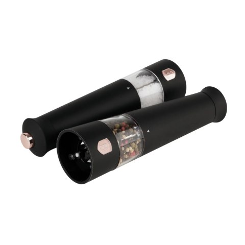 Elektryczne młynki 2 szt do pieprzu i soli BerlingerHaus Black Rose BH-9499