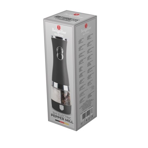 Elektryczny młynek do pieprzu i soli 2 w 1 Berlingerhaus Antracit BH-9733